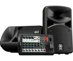 Yamaha Stagepas 400BT - nešiojama PA sistema su 8 kanalų maišytuvu ir integruotu galios stiprintuvu