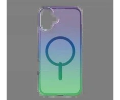 ZAGG Milan Snap Dėklas su MagSafe, skirtas iPhone 16 Plus – žalia/violetinė