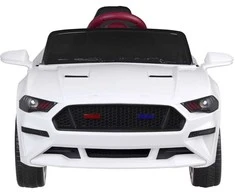 Akumuliatorinis sportinis kabrioletas vaikams Jokomisiada Mustang PA0169 | spalva: balta
