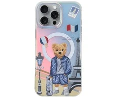 4Tel ZUCK BEAR dėklas DARNELL FROSTED LASER suderinamas su MagSafe, skirtas IPHONE 16 Pro paris