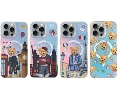 4Tel ZUCK BEAR dėklas DARNELL FROSTED LASER suderinamas su MagSafe, skirtas IPHONE 16 paris