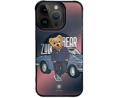 4Tel Inne ZUCK BEAR dėklas CALIFORNIA COOL MAG suderinamas su MagSafe, skirtas IPHONE 15 Pro Max automobiliui