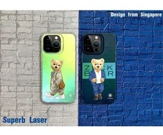 4Tel Inne ZUCK BEAR dėklas FRENCH RIVIERA, skirtas IPHONE 15 Pro Max saint tropez shimmer
