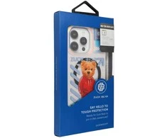 4Tel Inne ZUCK BEAR dėklas NEW YORK NEVER SLEEPS MAG suderinamas su MagSafe, skirtas IPHONE 15 Pro Max Brooklyn Baller