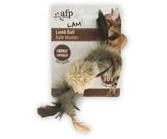 AFP Lambswool žaislas katėms su plunksnomis, 1 vnt
