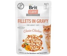 Brit Care Fillets in Gravy Choice vištiena NAUJIENA 85 g