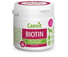Canvit Dog Biotin tabletės šunims kailiui ir odai N100 100g