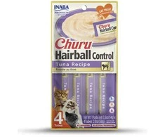 INABA CHURU HAIRBALL tunas - skanėstas katėms - 4x14g (56g)
