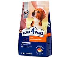 Synteza Club 4 Paws Adult Medium Breeds sausas Maistas šunims, 2kg