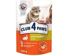 Club 4 Paws konservai katėms su triušiena drebučiuose, 100 g