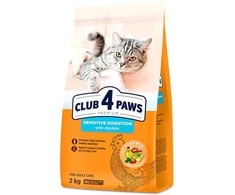 Club 4 Paws Sensitive Digestion sausas maistas katėms jautriam virškinimui, 2kg