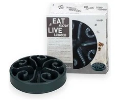 Eat Slow Live Longer Eat Slow lėto valgymo dubenėlis, pilkas, 20 cm