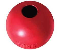 KONG Ball guminis kamuoliukas su skyle šunims, S