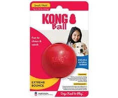 KONG Ball guminis kamuoliukas su skyle šunims, S