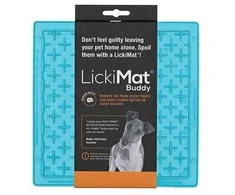 LICKIMAT - Šunų laižymo kilimėlis Buddy šviesiai mėlynas 20x20 cm - (645.5353)