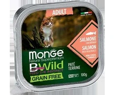 Monge BWild adult paštetas katėms su lašiša ir daržovėmis 100g