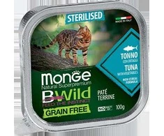 Monge BWild adult paštetas sterilizuotoms katėms su tunu ir daržovėmis 100g
