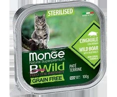 Monge BWild adult paštetas sterilizuotoms katėms su šerniena ir daržovėmis 100g