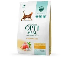 Optimeal Adult sausas maistas katėms su vištiena, 1.5kg