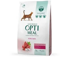 Optimeal Adult sausas maistas katėms su veršiena, 1.5kg