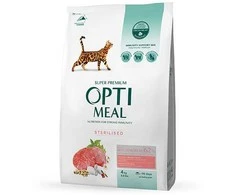 Optimeal Adult Sterilised sausas maistas katėms su jautiena, 700 g