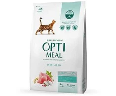 Optimeal Adult Sterilised sausas maistas katėms su kalakutiena, 1.5kg