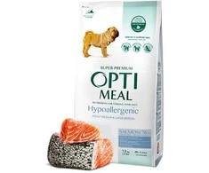 Optimeal Hypoallergenic M/L sausas Maistas šunims su lašiša, 4kg