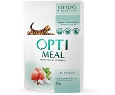 Optimeal Kitten konservai kačiukams su vištiena, 85 g