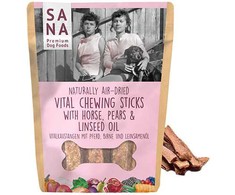 Sanadog kramtymo lazdelės šunims su arkliena ir kriaušėmis, 150 g