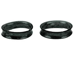 Show Tech Finger Ring Fine žiedai žirklėms, juodi, 2 vnt, 21 mm