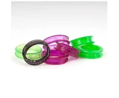 Show Tech Finger Ring žiedai žirklėms, žali, 2 vnt, 21 mm