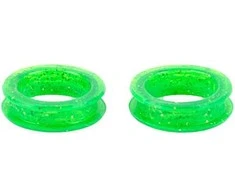 Show Tech Finger Ring žiedai žirklėms, žali, 2 vnt, 21 mm