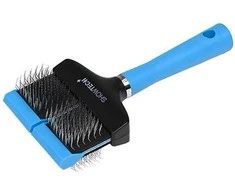 Show Tech+ Flex Groom Professional Slicker kietas dvipusis dvigubas šepetys