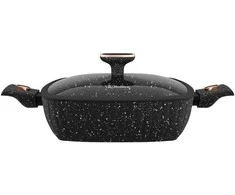 Bollire Kvadratinis troškinimo eptuvė SICILIA 28 cm su nuimamomis rankenomis ir dangčiu BR-1515