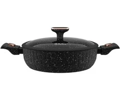 Bollire Troškinimo eptuvė SICILIA 28 cm su nuimamomis rankenomis ir dangčiu BR-1514