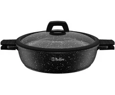 Bollire Troškinimo eptuvė TORINO 28 cm su nuimamomis rankenomis ir dangčiu BR-1615