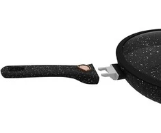 Bollire WOK keptuvė SICILIA 28 cm su nuimama rankena ir dangčiu BR-1511