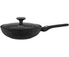Bollire WOK keptuvė SICILIA 28 cm su nuimama rankena ir dangčiu BR-1511