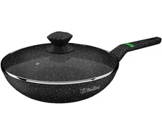 Kiniška keptuvė su dangčiu BOLLIRE VENEZIA BR1011, Ø 28 cm