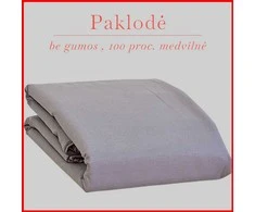 100 proc. medvilnės paklodė - 140x240cm.