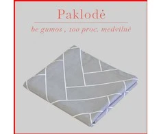 100 proc. medvilnės paklodė - 260x240cm.
