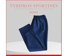 Blue m-10xl klasikinės sportinės kelnės - Navy mėlynas - 7XL/6 - juosmuo - 47/64cm., klubai - 73cm.