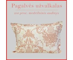 Medvilnės pagalvės užvalkalas - 50x70 cm. be užtrauktuko
