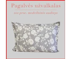 Medvilnės pagalvės užvalkalas - 50x70 cm. be užtrauktuko