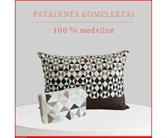 Medvilnės pagalvės užvalkalas - 70x70 cm. be užtrauktuko