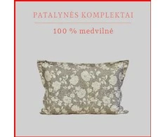 Medvilnės pagalvės užvalkalas - 70x70 cm. be užtrauktuko