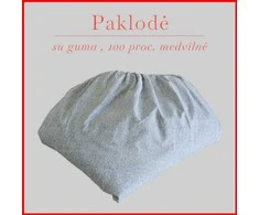 Paklodė su guma 100/140/160/180/200x200+20cm. - 100x200+20cm.