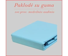 Paklodė su guma - 100x200+30cm.