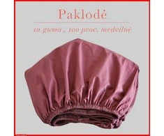 Paklodė su guma 100/140/160/180/200x200+30cm. - 100x200+30cm.