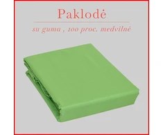 Paklodė su guma - 180x200+30cm.